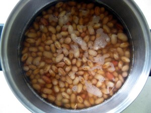 soaked cranberry beans