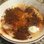 Top with cinnamon, cacao and butter