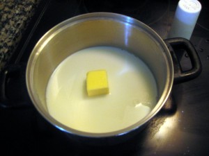 milk with butter
