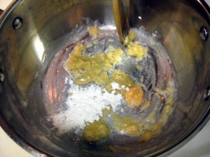 browned flour for soup thickening