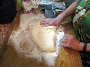 fold dough over