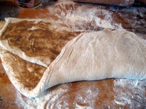rolling bacon dough
