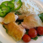 chicken baked on salt
