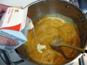 making sauce