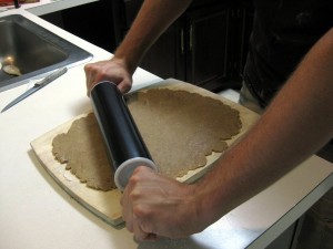 rolling out rezy dough