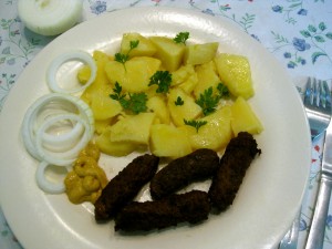 chevabchichi or čevabčiči, slovak meat links