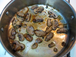 stewed mushrooms
