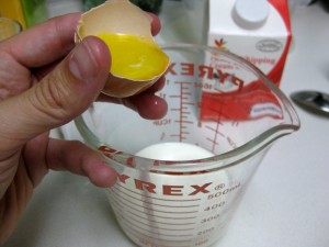 yolk and heavy cream