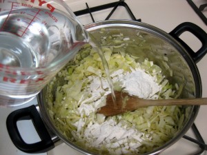 cabbage flour water