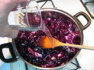 stewing cabbage