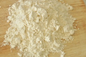 close up unbleached all-purpose flour 