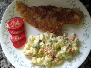 Slovak Christmas fried fish