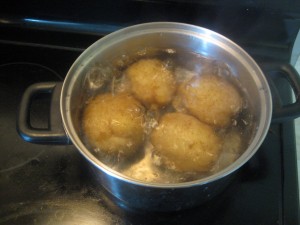 cook potatoes