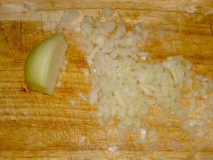 diced onion