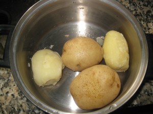 cooked potatoes