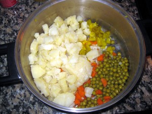 salad with potatoes