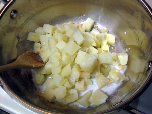 ingredients for mashed potatoes