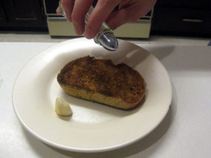 bread with garlic and salt