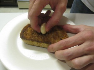 bread with garlic