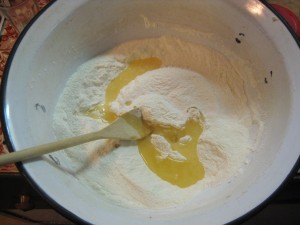 dough with oil