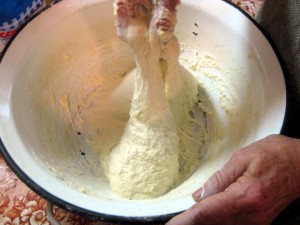 working dough