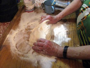 folding dough