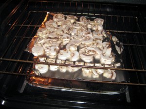 drying mushrooms in oven
