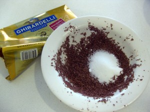 chocolate and sugar mix