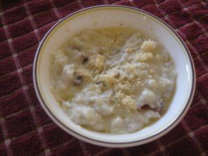 halusky with oštiepok cheese