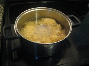 sauerkraut cooking