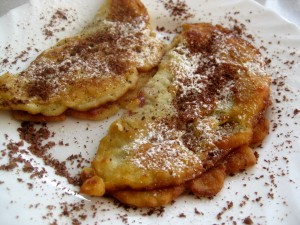 slovak jablkova palacinka (apple pancake)