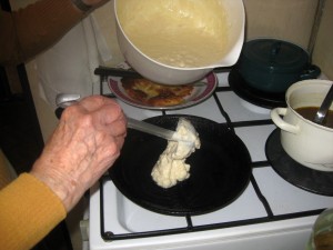 frying pancakes