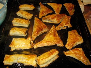turnovers fresh out of the oven