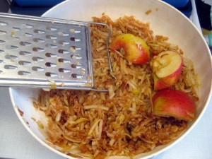 grate apples