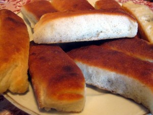 buns (buchty) after baking