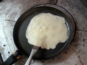 flipping pancakes