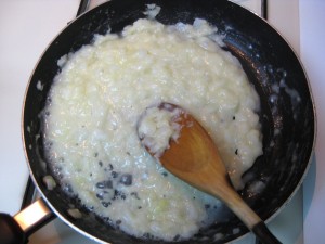 frying onion roux