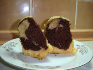 slice of Slovak pound cake babovka