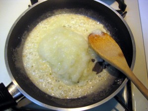 caramelizing onions