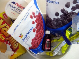 ingredients for cold torte