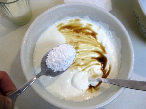 sweetening sour cream