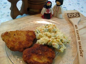 wiener schnitzel pork schnitzel vyprazany rezen Slovak handicrafts