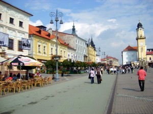 town square of banska bystrica