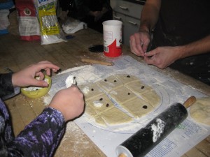 filling buchty dumplings