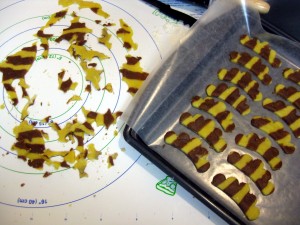 zebra cookies ready for baking