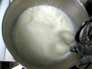making whipped cream