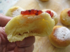 inside of a home made donut