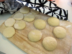 donuts just before frying