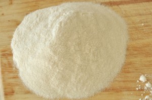 close up of wondra flour