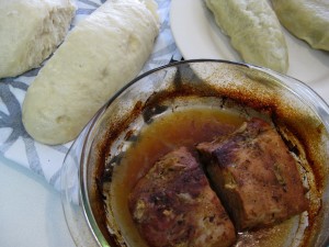 two kinds of dumplings steamed flour and potato